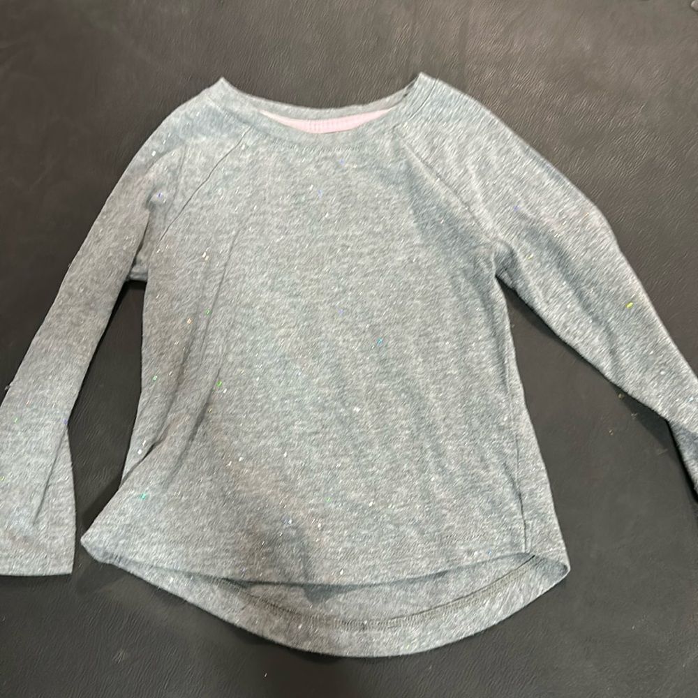 Toddler sparkly long sleeve tee